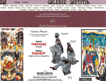 Tablet Screenshot of galerielaetitia.com